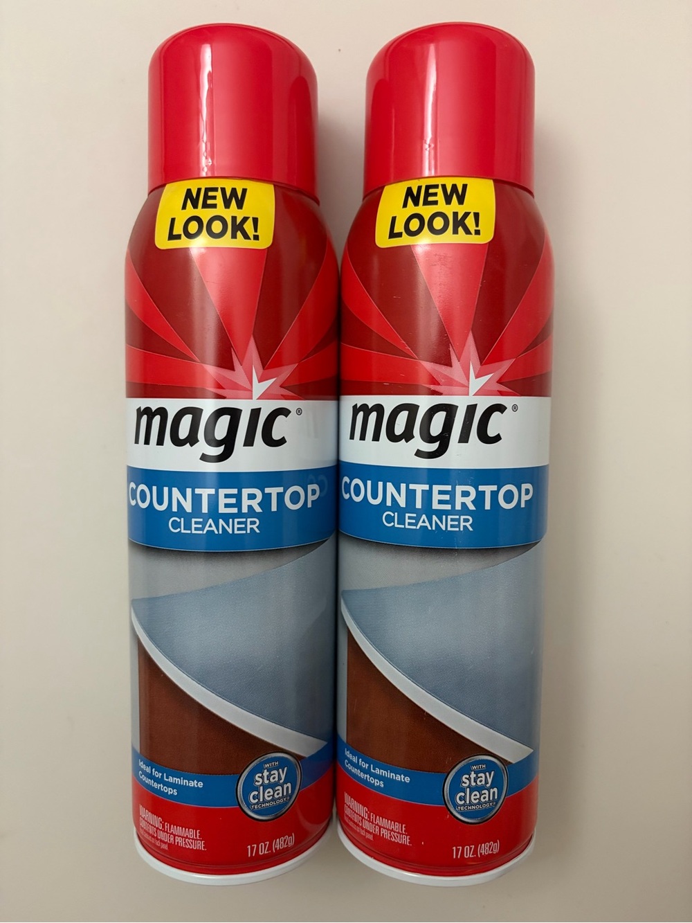 (2) Magic Countertop Cleaner for Laminate with StayClean Technology 17oz ea